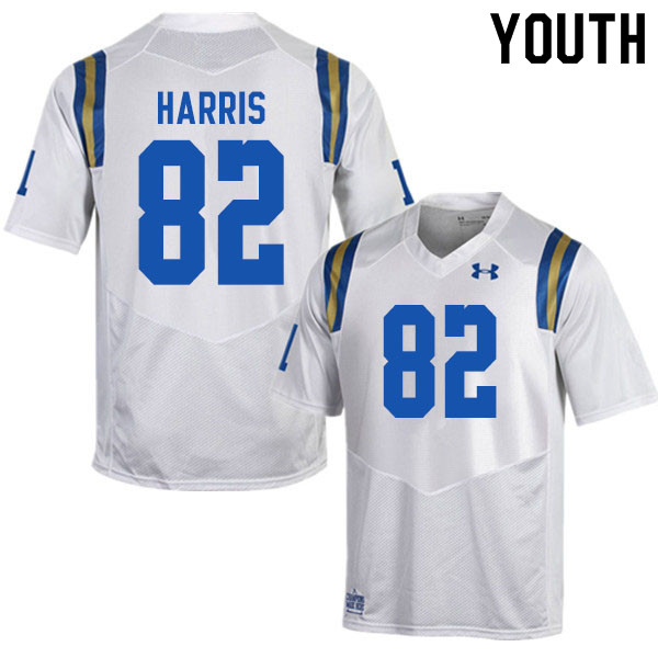 Youth #82 Josh Harris UCLA Bruins College Football Jerseys Sale-White - Click Image to Close